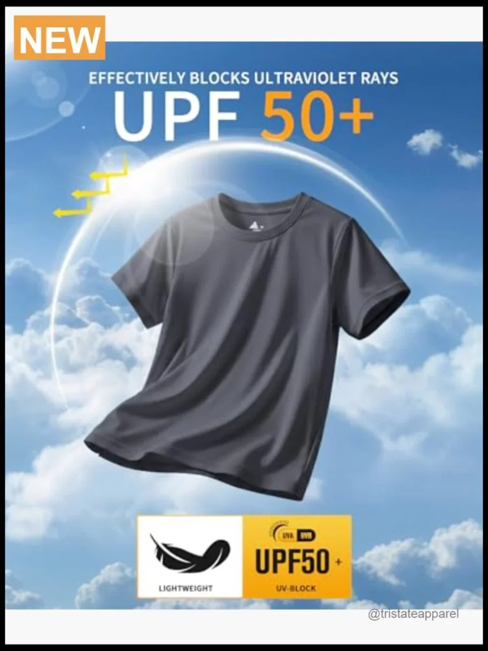 UPF 50+ Rash Guard 7 Pack Men's Swim Shirts Fast Dry Sun Protection Activewear